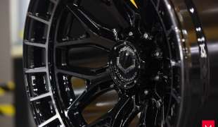 Vossen HFX-1, Цвет: Tinted Gloss Black (8 болтов)